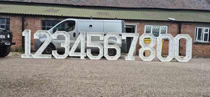 Full Set Of 4ft Marquee Numbers