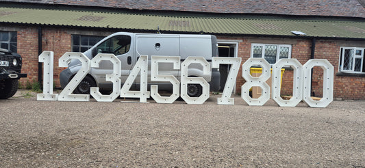 Full Set Of 4ft Marquee Numbers