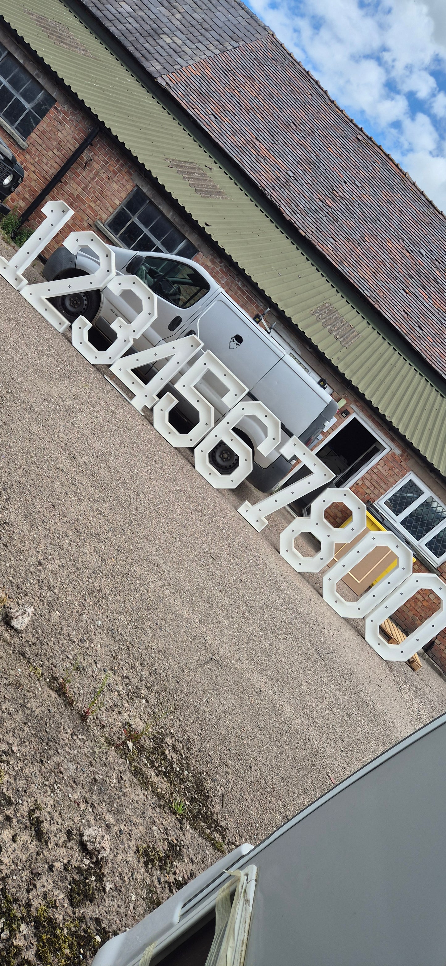 Full Set Of 4ft Marquee Numbers