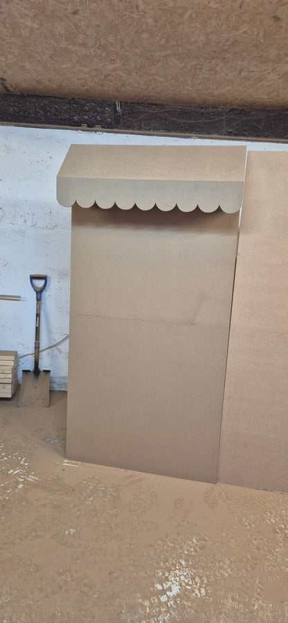 Sailboard with awning